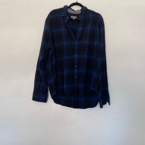 Eddie Bauer Long Sleeve Flannel Shacket Shirt